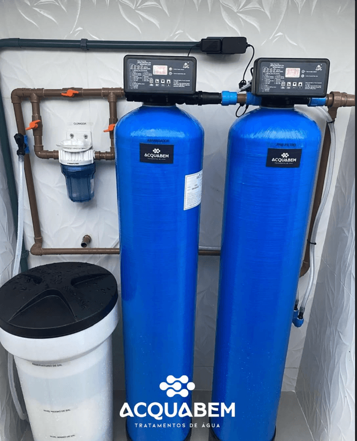 Sistema duplo de tratamento instalado pela Acquabem